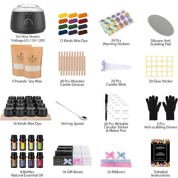SAEUYVB Candle Making Kit - Picture 2 of 7
